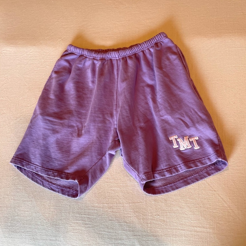 The Morning Toast Purple Sweat Shorts